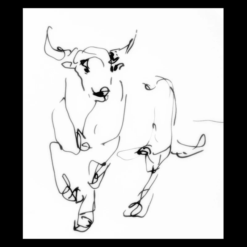 Taurus drawing elegant