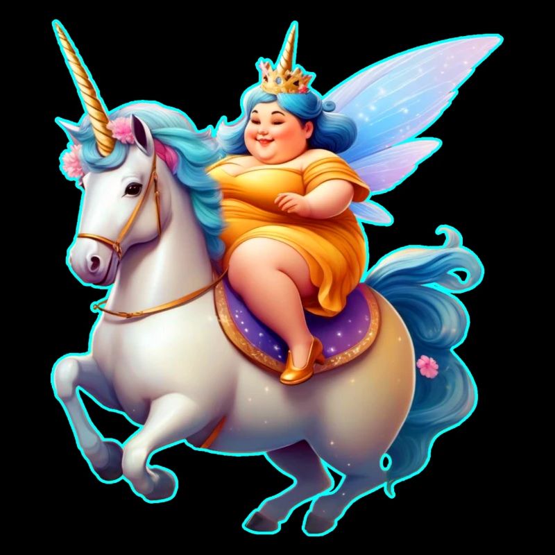 Fée de la vadrouille mignonne avec licorne
