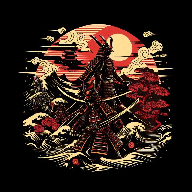 Ronin Samurai Warrior Ukiyo e