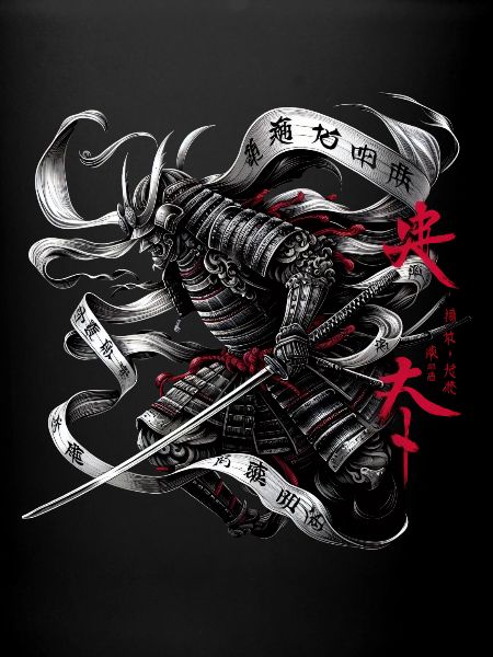 Guerrier samouraï ninja japonais