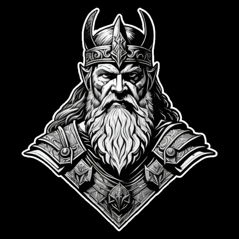 Proud Viking Warrior Germanic