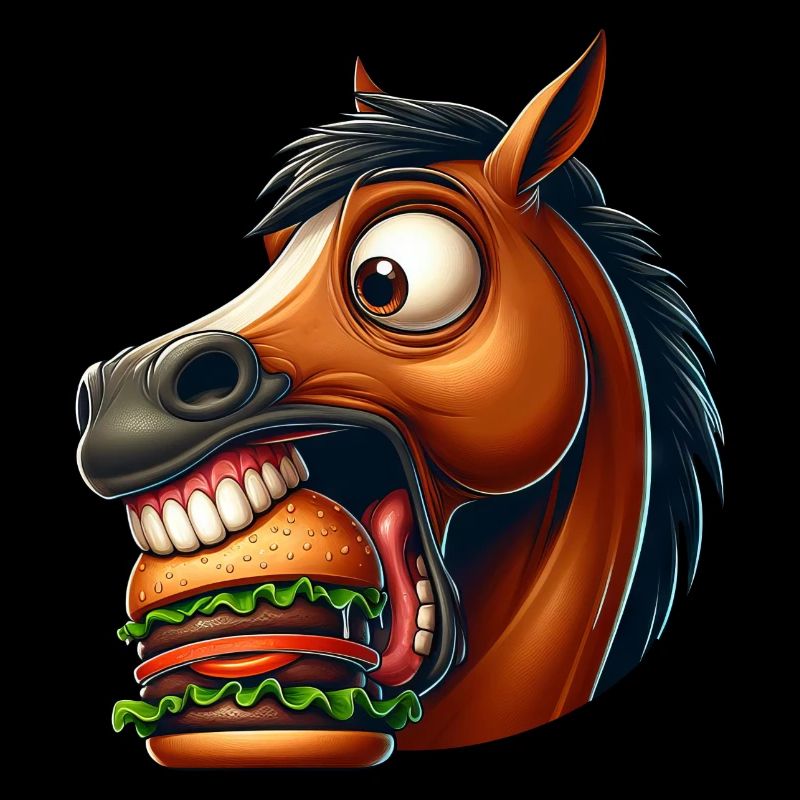 Horse Burger Hamburger Fan de restauration rapide