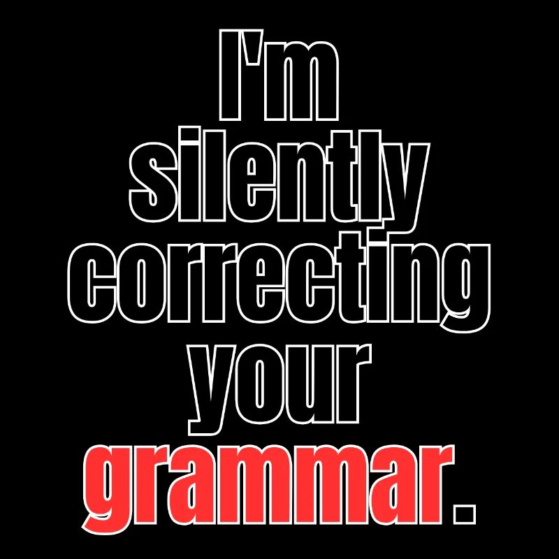 Correction silencieuse de la grammaire Conception de citation amusante