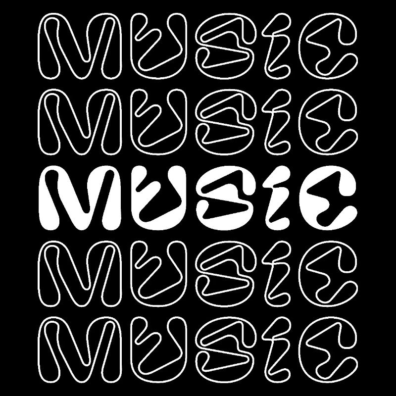 Conception de logo musical