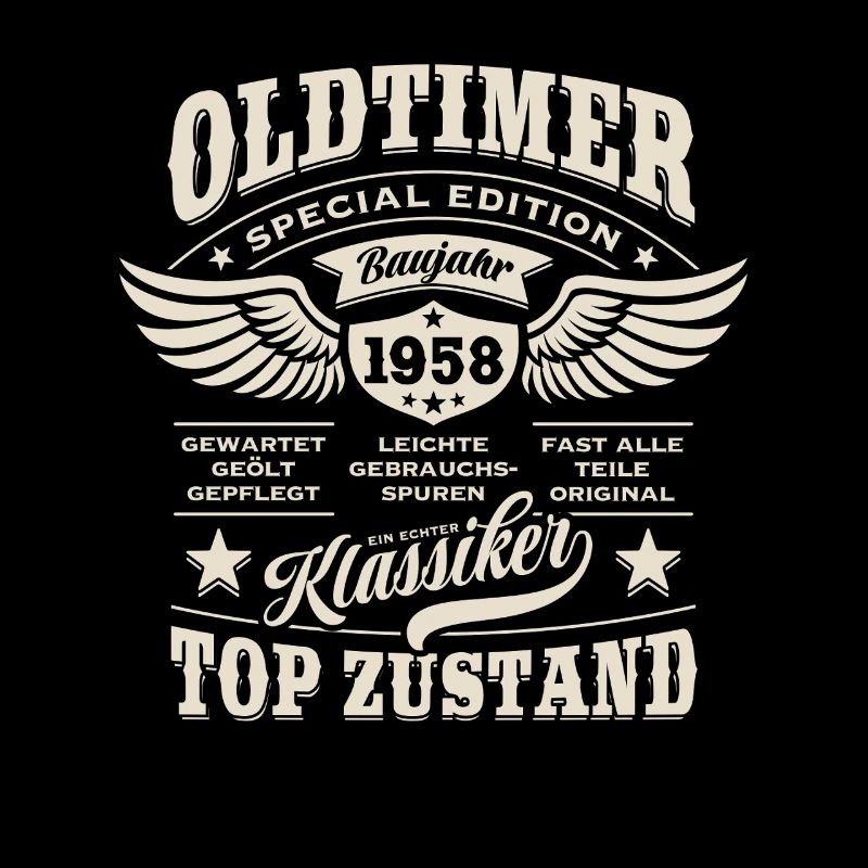 Oldtimer Baujahr 1958 - Geburtstag - Geschenk
