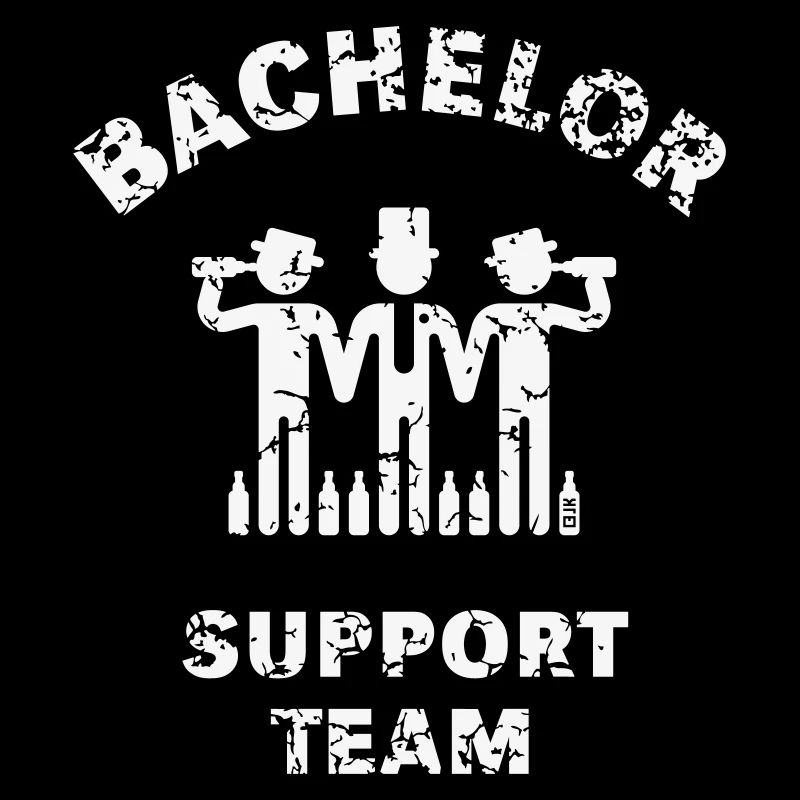 Bachelor Support Team (Groom Stag Party Vintage W)