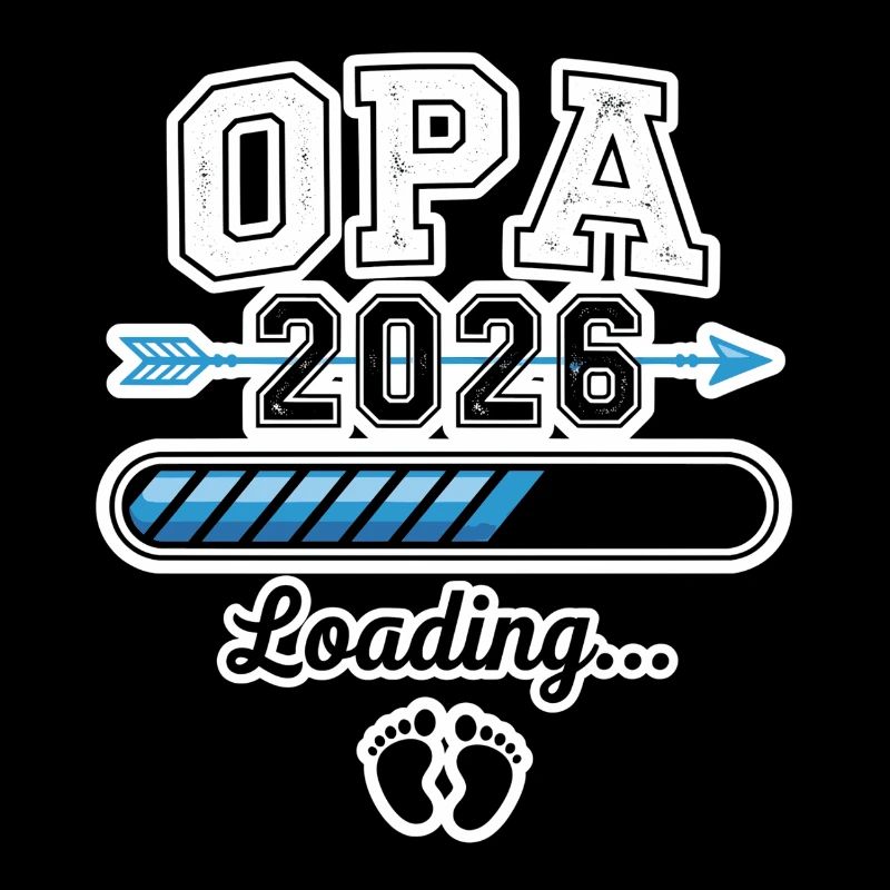 Opa 2026 Loading Bar Baby Ankündigung Geschenk