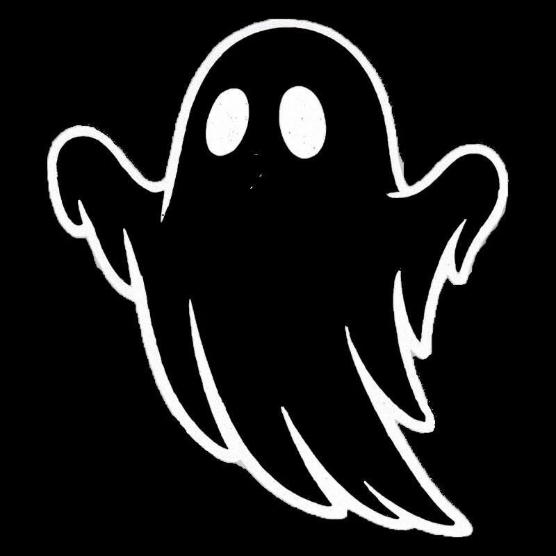 Whimsical Ghost Illustration for Halloween