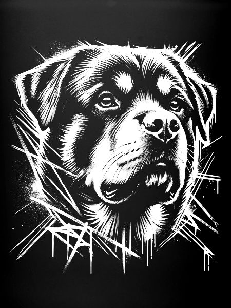 Rottweiler Graffiti Style