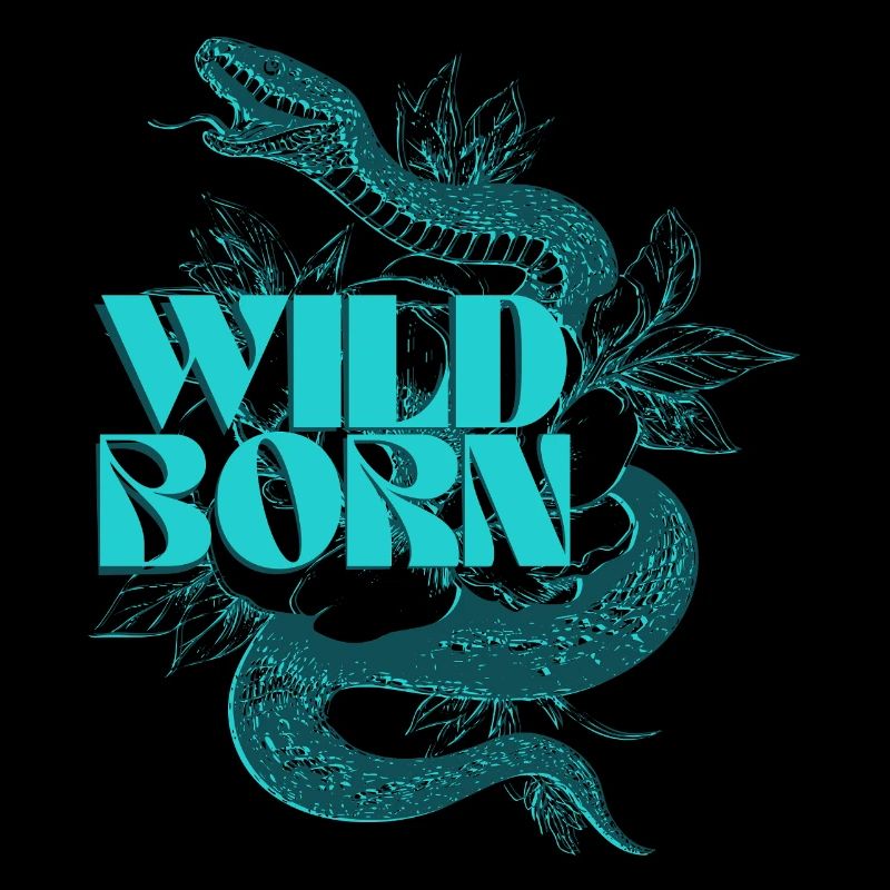 Serpent sauvage né conception botanique