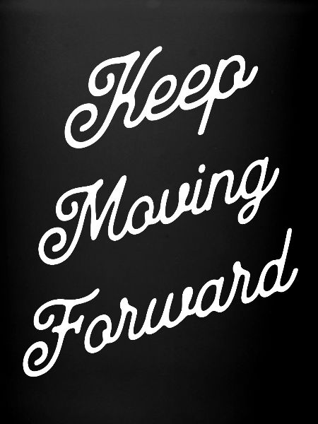 Avance Toujours Lettrage Script
