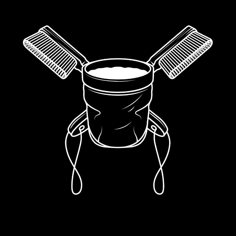 Chalkbag & Brushes - White