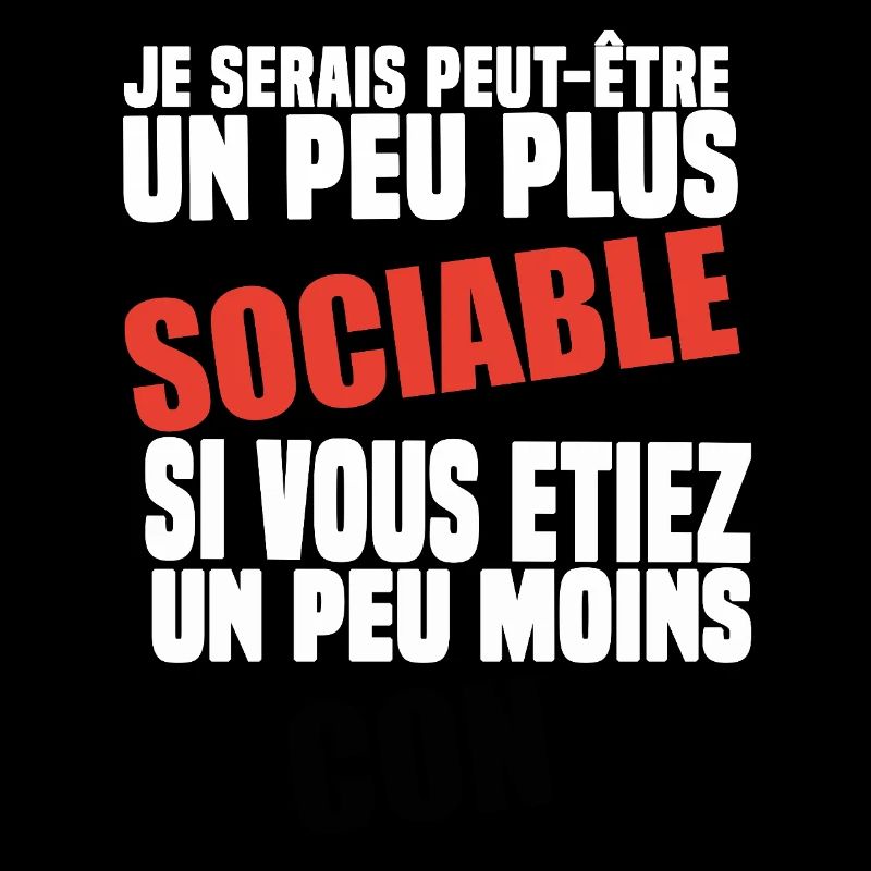 Gift Idea Humor Funny I Would Be More Sociable