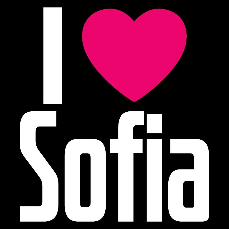 J’aime Sofia Coeur rose J’aime Sofia