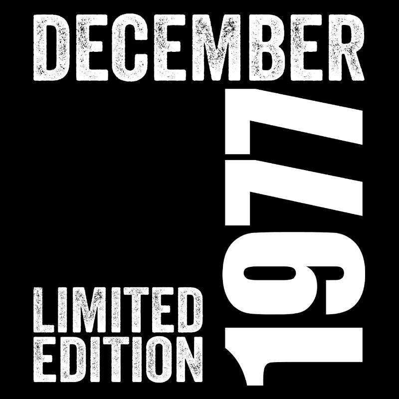 Retro Geburtstagsgeschenk - Dezember 1977