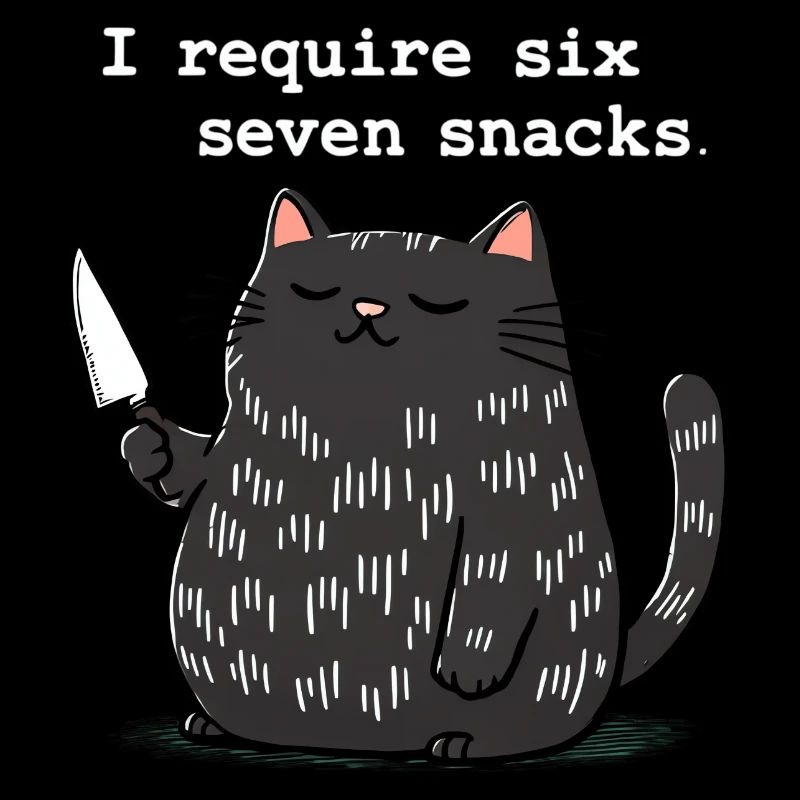 6-7 Mème Internet 6 7 Snack Cat