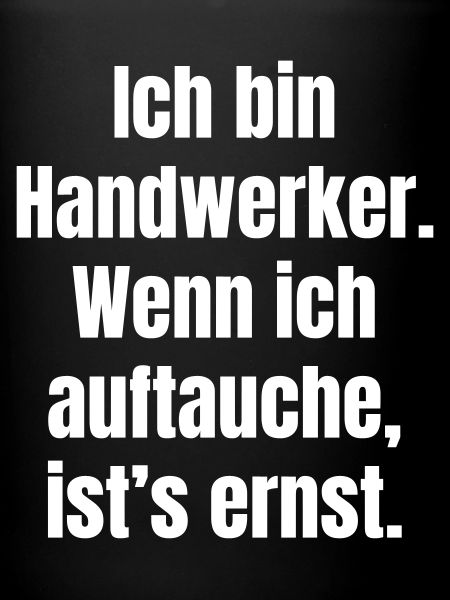 Handwerker Auftauchen Ernst