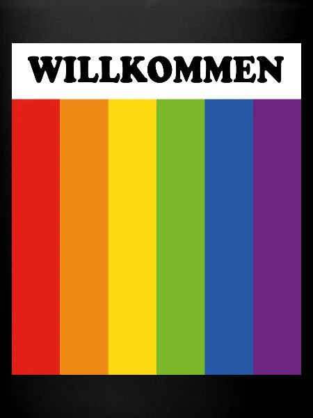 LGBT welcome Willkommen German