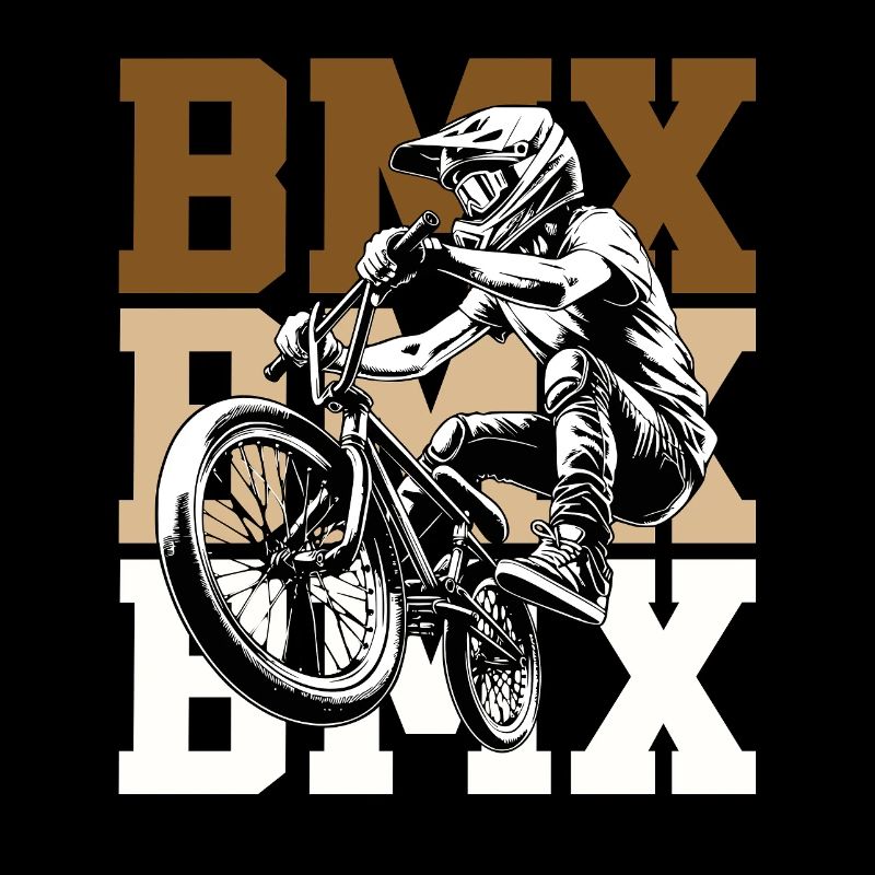 BMX Sprungfahrer Logo Kult