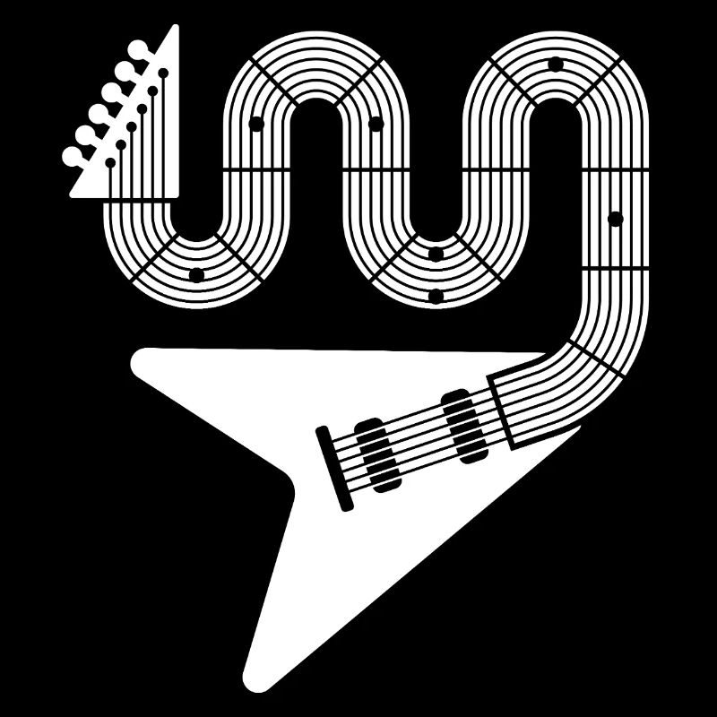 Abstrakte E-Gitarre