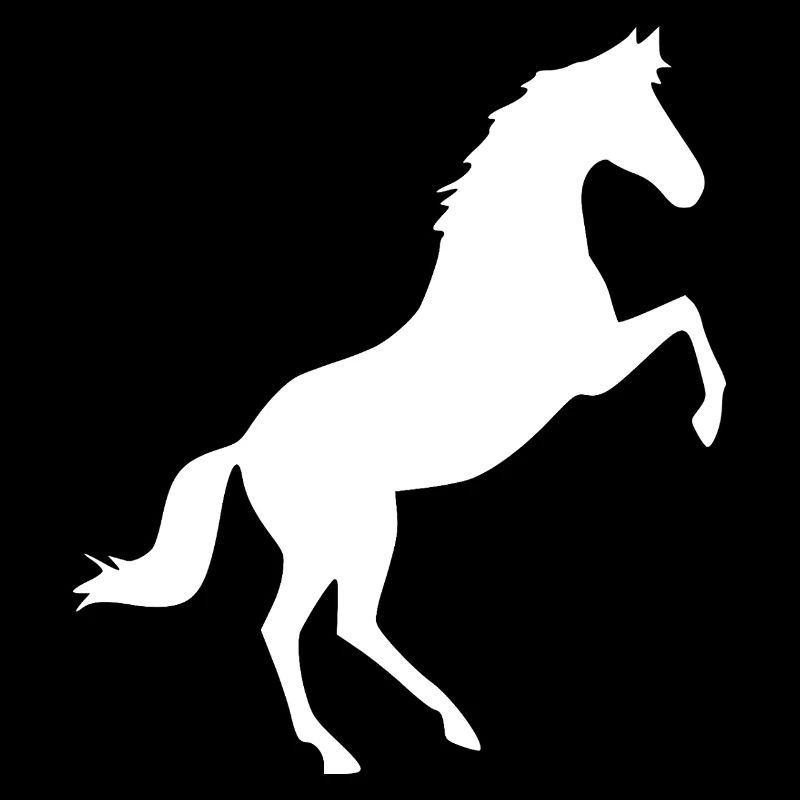 weißes Pferd Pferde Silhouetten Schattenfigur