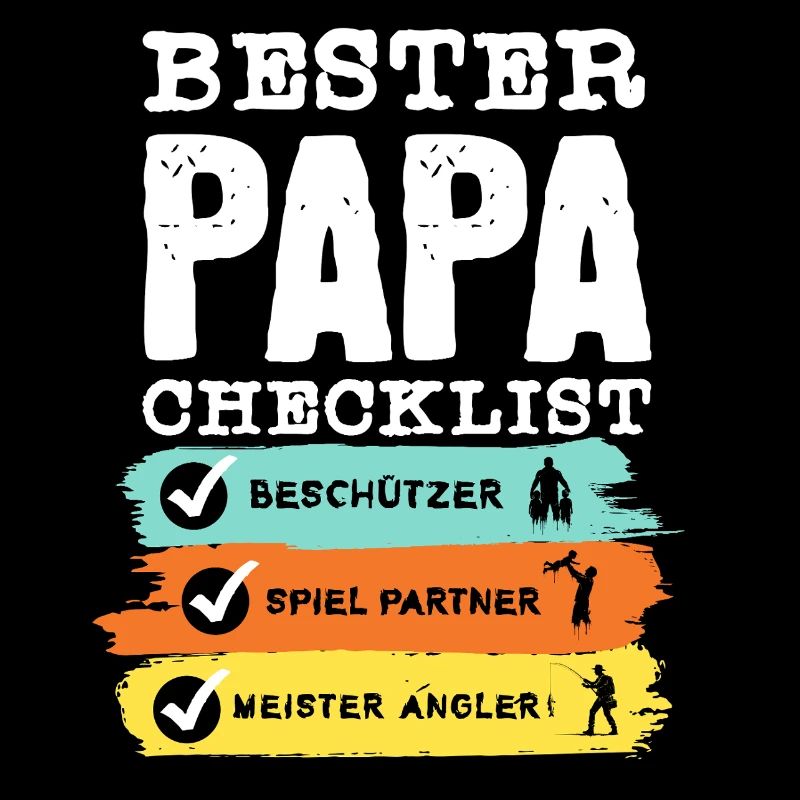 Angler Papa - Bester Papa Checklist