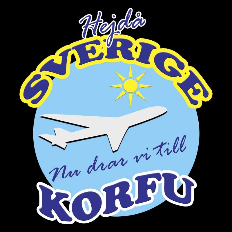 Reise nach Korfu mit Flugzeugmotiven