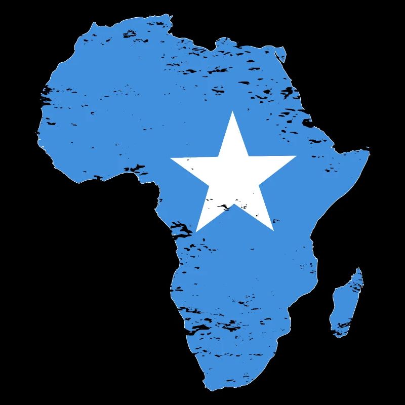 Drapeau somalien Afrique utilisé