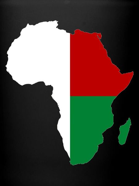 Drapeau de Madagascar Afrique