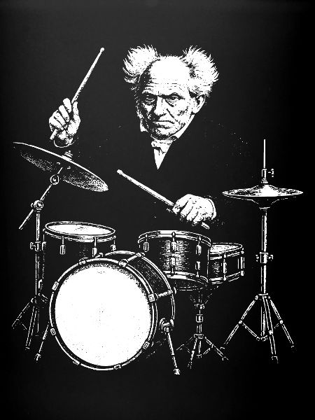 Schopenhauer Batteur Burst Silhouette