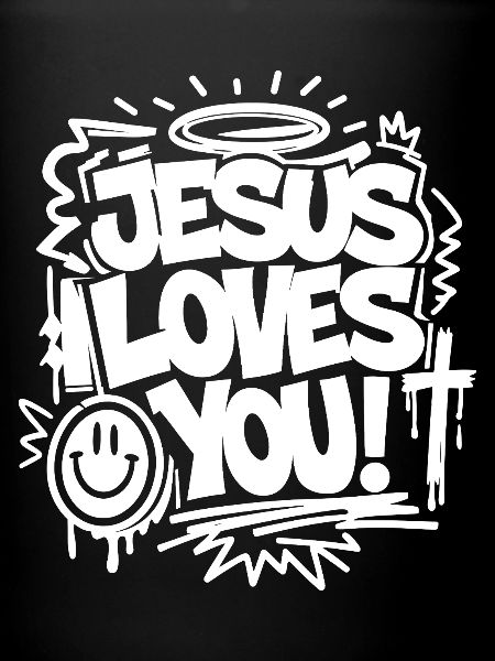 Déclaration de graffiti Jésus t’aime