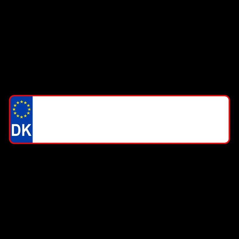plaque d'immatriculation DK