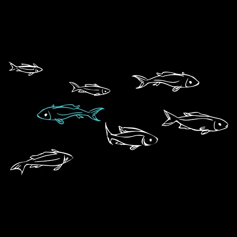 Nager à contre-courant - poisson