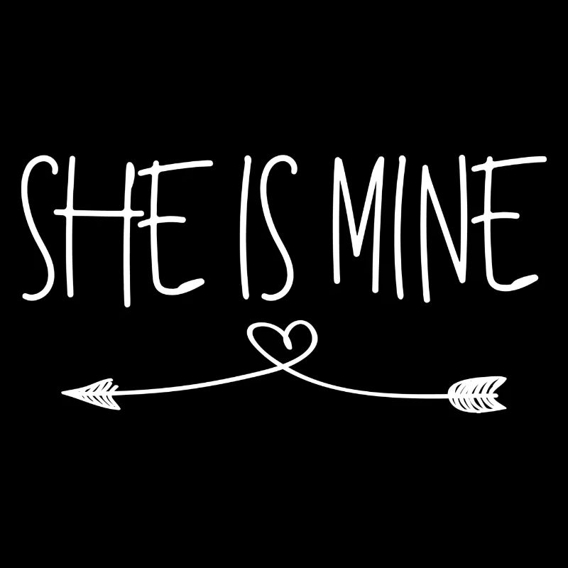 Partnershirts - She is mine - white
