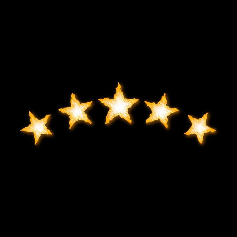 Étoile scribble Jaune doré