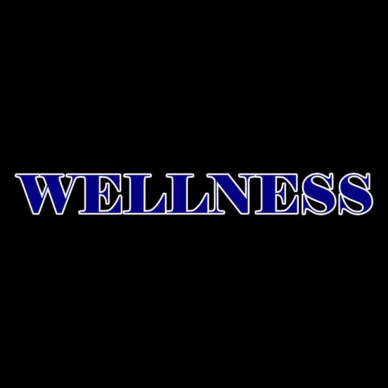 Elegant wellness lettering