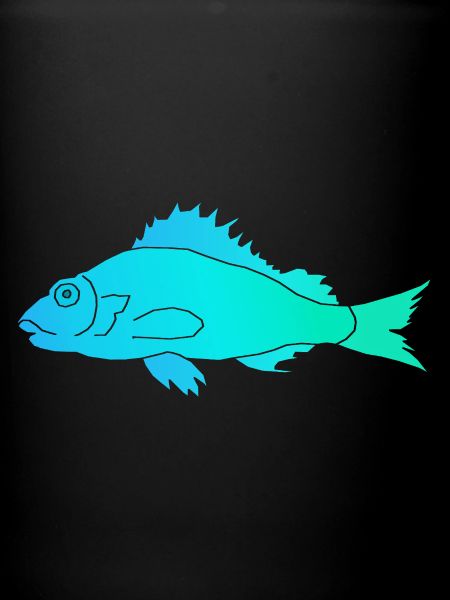 Poisson à nageoire dentelée