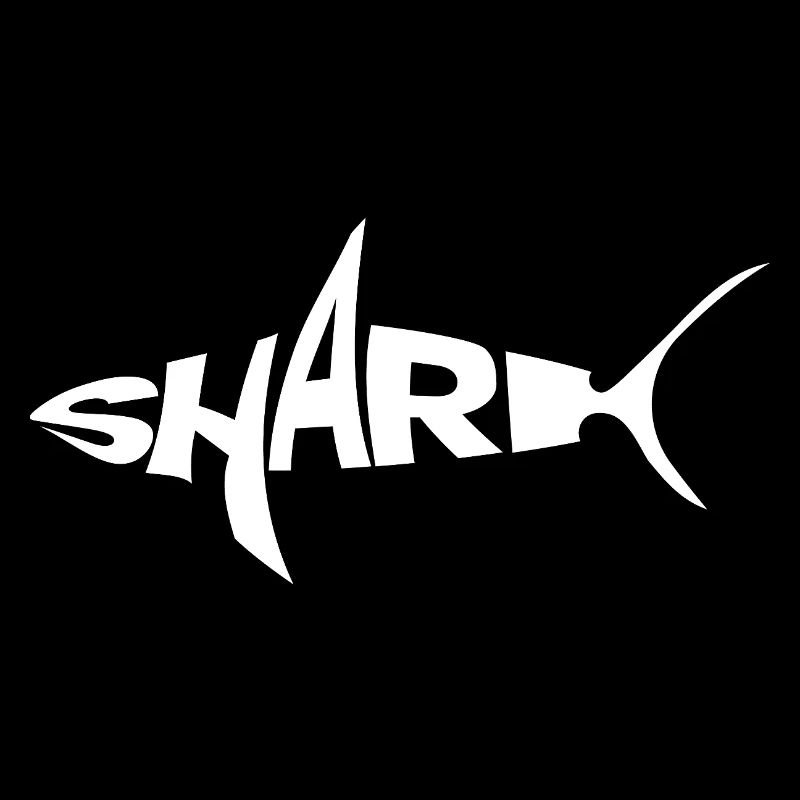 Logo Requin Graffiti Typo