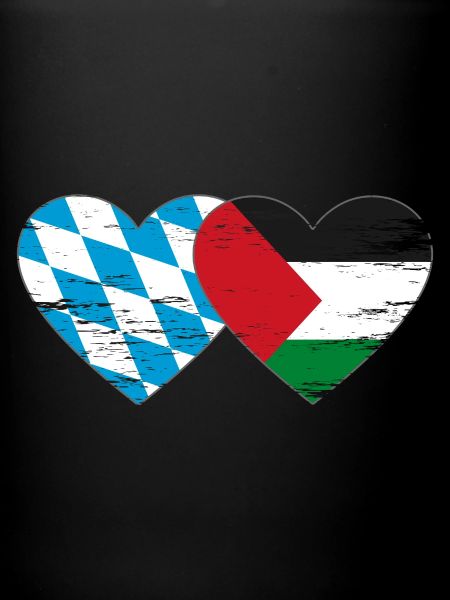 Bavière, Palestine, Drapeau, Coeur