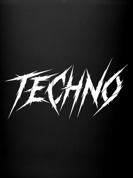 Techno Prong Font Graphic