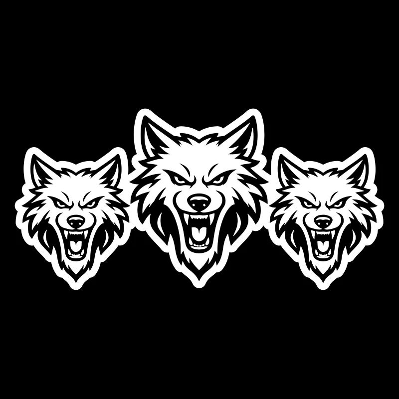 Meute d’équipe de loups