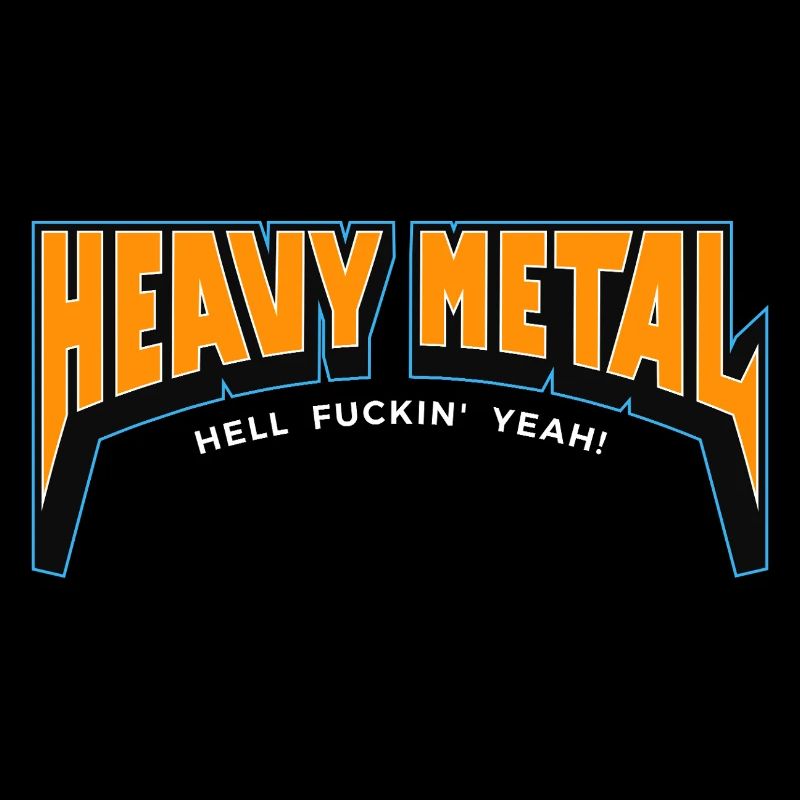 Logo texte Heavy Metal Hell yes