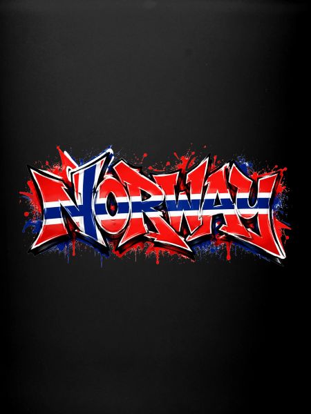 Norway Flag Graffiti