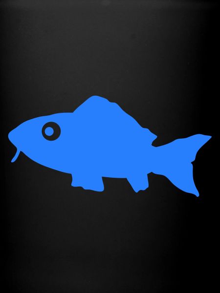 Blauer Fisch Silhouette