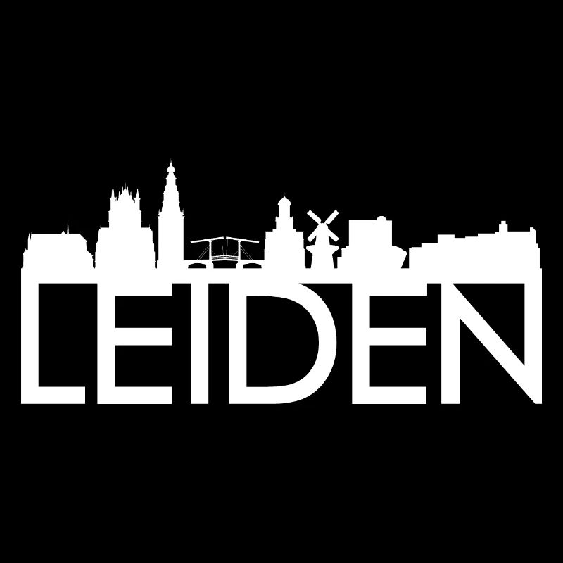 Leiden Netherlands skyline gift idea