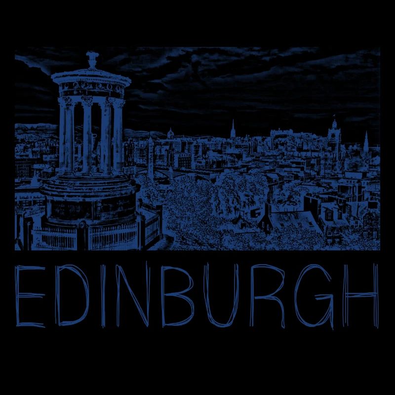Stiftzeichnung Edinburgh