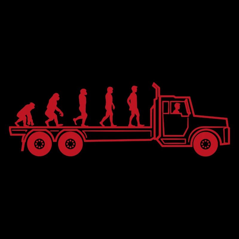 Evolution LKW Fahrer Berufskraftfahrer Geschenk