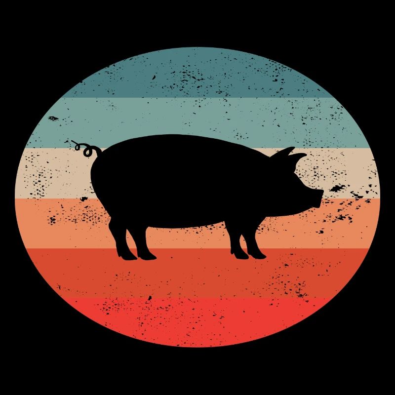 Cochon Cochon Cochon Cadeau Rétro