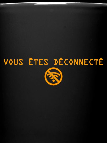 vous etes deconnecté ocre