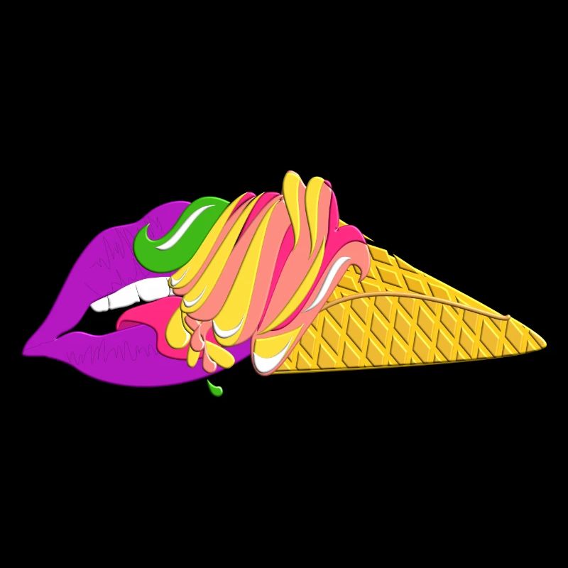 Soft Eis Schlecken Süßigkeit Sommer Lecker